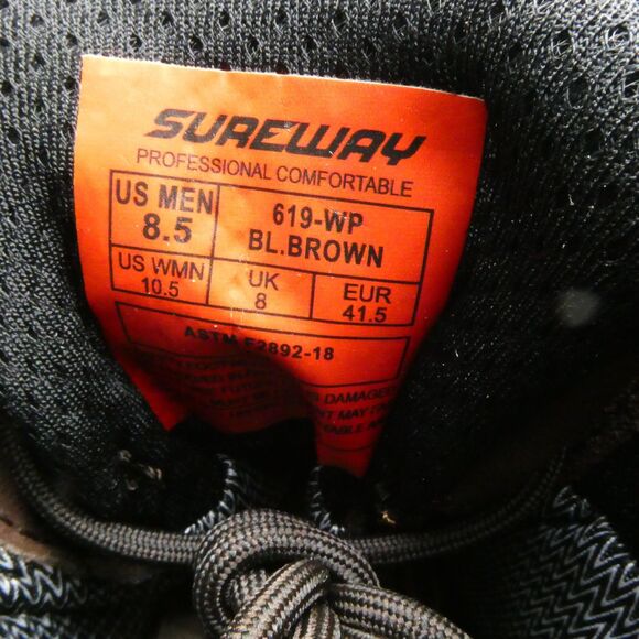 SUREWAY 6" Heavy Duty Soft Toe Full Grain Leather Work Boots Brown Men's US: 8.5 - Picture 2 of 8